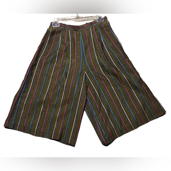 Vintage striped Made in Italy Gaucho pants. - Picture 2 of 5